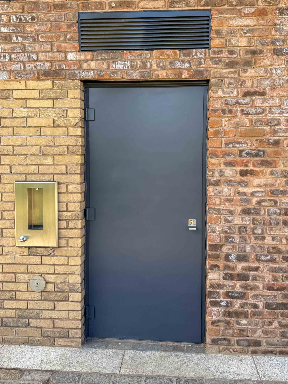 G15 steel door to service area